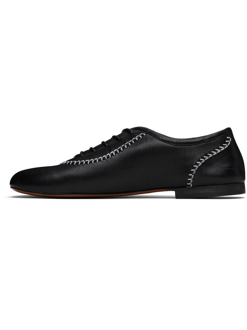 Black Lace-Up Oxfords 3