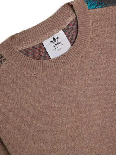 adidas x SFTM abstract-print sweatshirt outlook