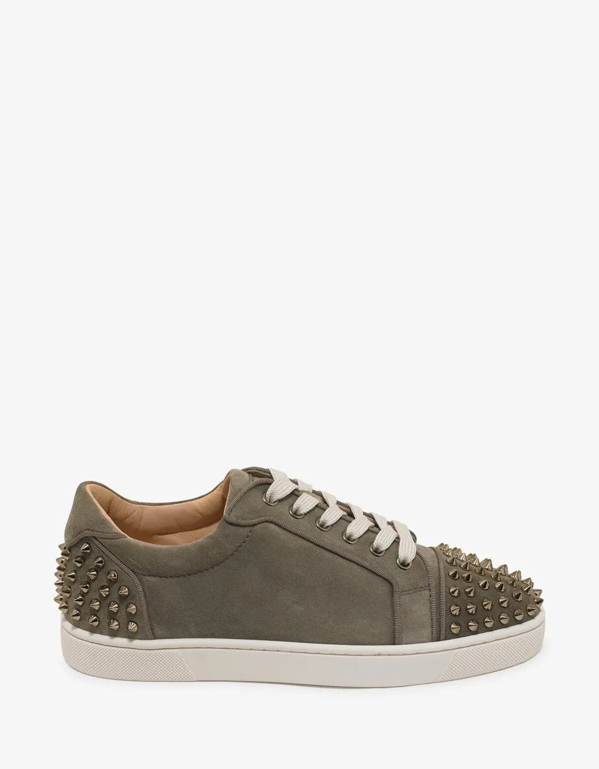 Christian Louboutin Seavaste 2 Orlato Khaki Suede Leather Trainers - 2