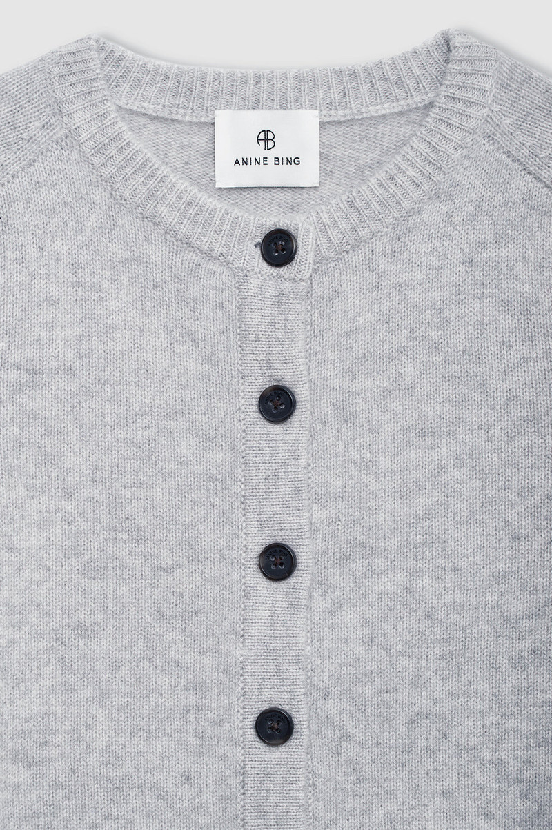 Joye Cardigan - Light Heather Grey 4