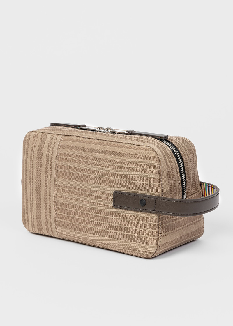 Sand 'Shadow Stripe' Wash Bag 7