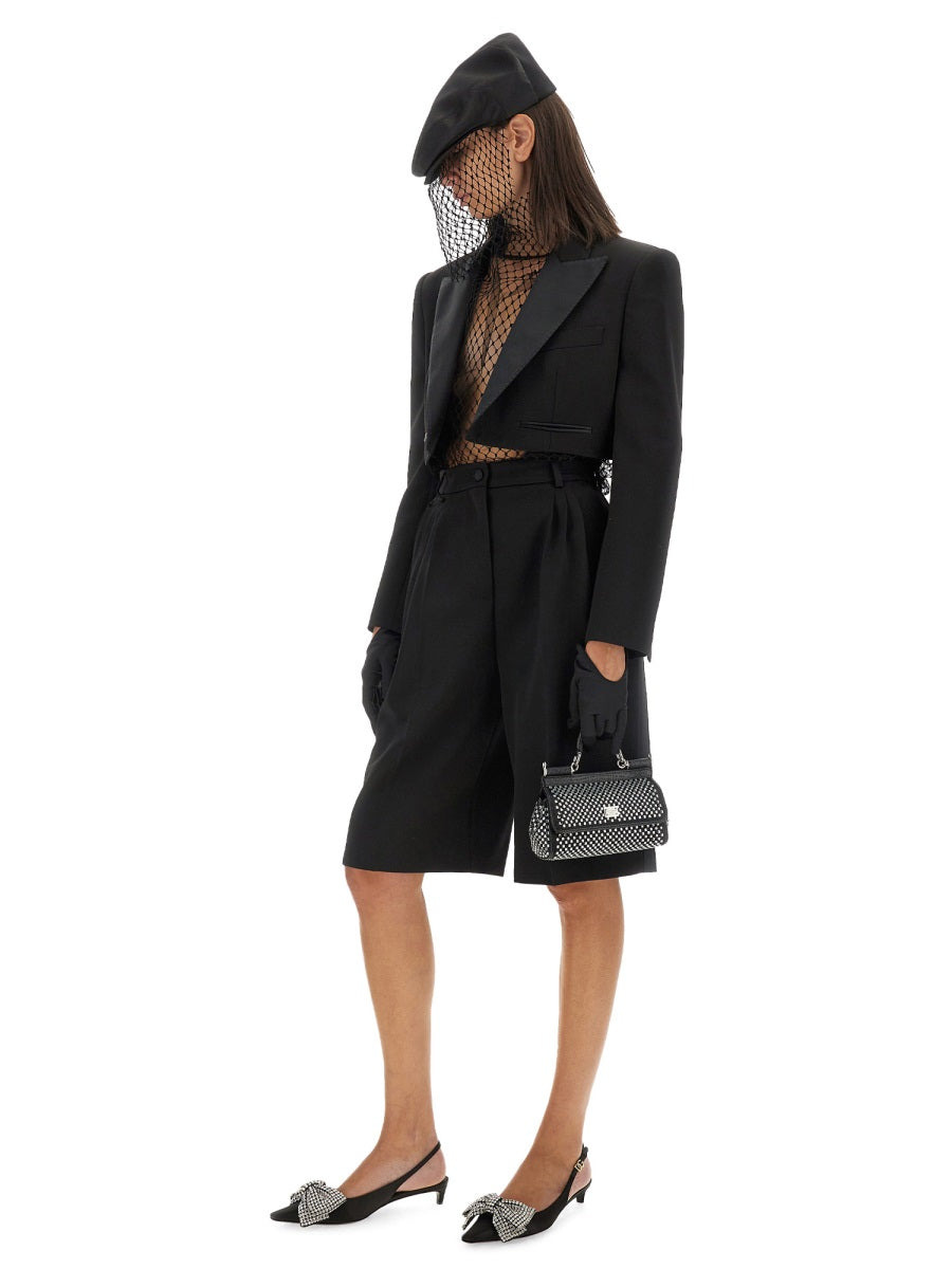 Dolce & Gabbana Women Spencer Wool Gabardine Tuxedo - 2