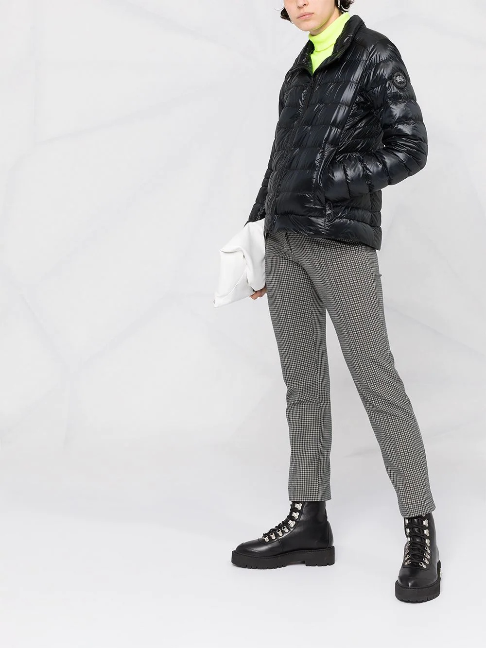 quilted zipped puffer jacket - 4