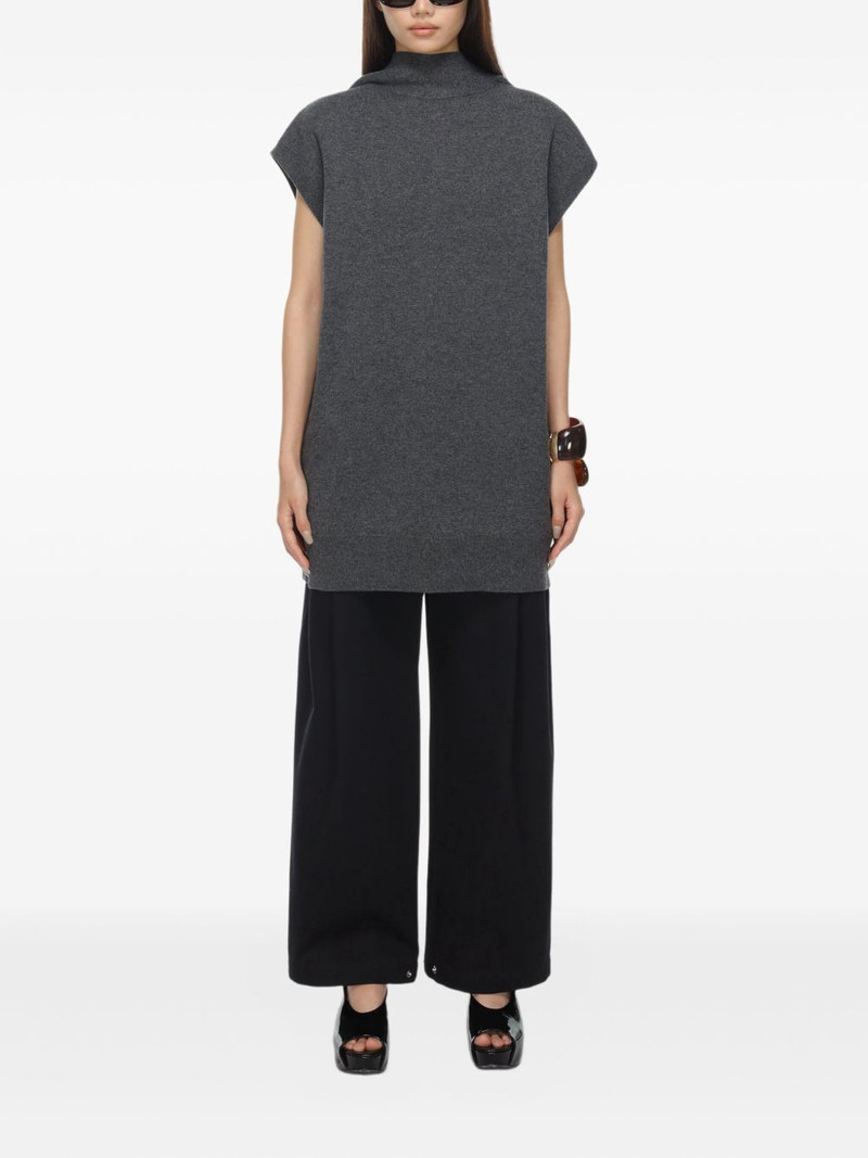 Carven short-sleeve high-neck mini dress outlook