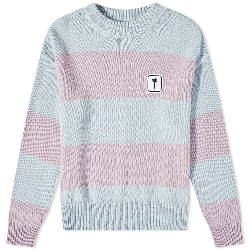 Palm Angels Striped Patch Logo Knit - 1