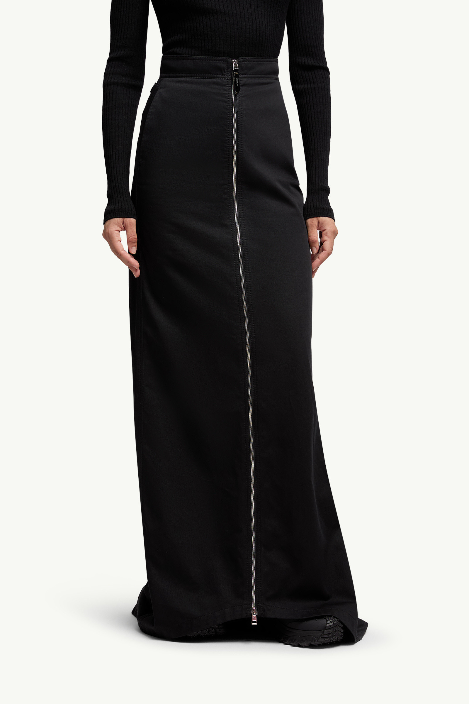 Moncler x EE72 by Edward Enninful Cotton Gabardine Maxi Skirt - 3
