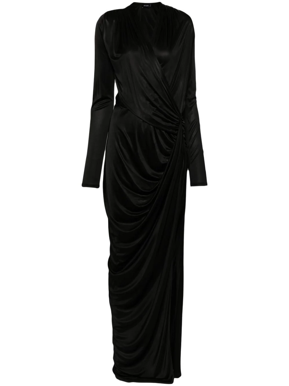 gathered wrap gown - 1
