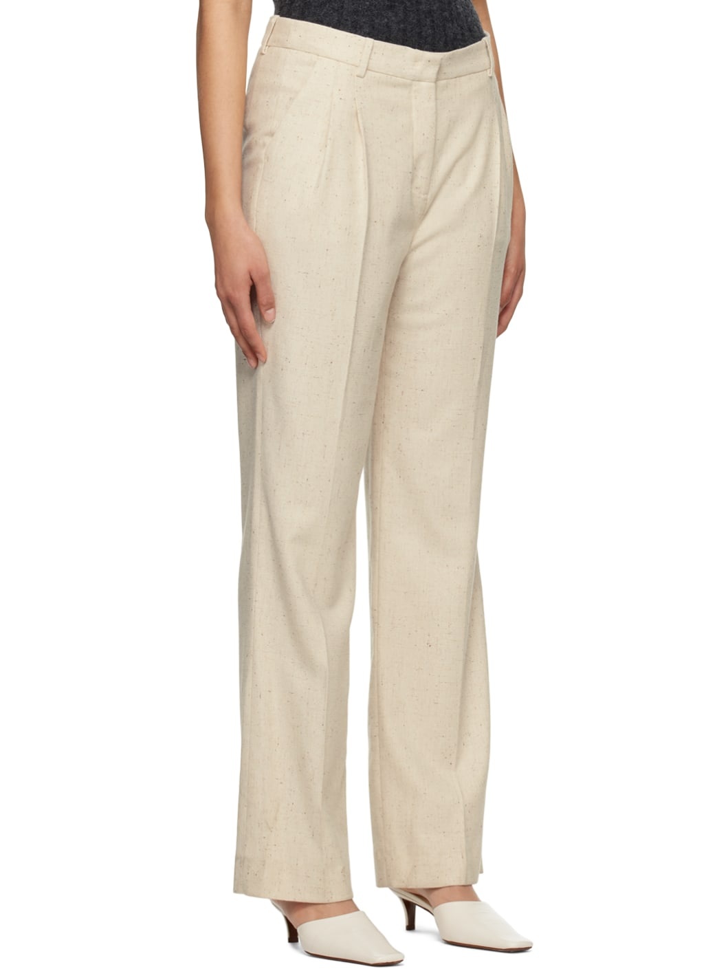 Beige Taranto Trousers - 2
