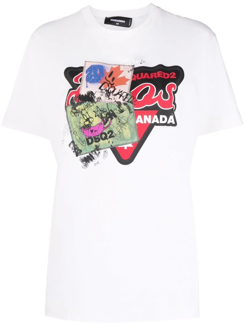 graphic print crew-neck T-shirt - 1