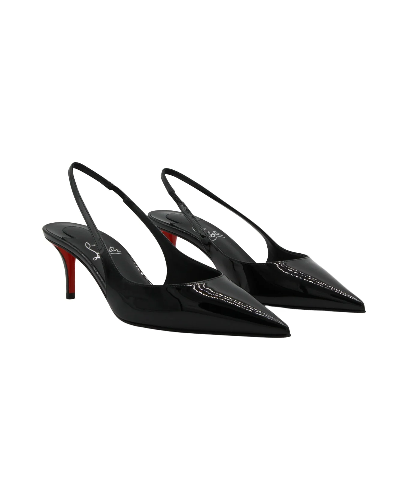 Black Miss Z Sling Pumps - 1