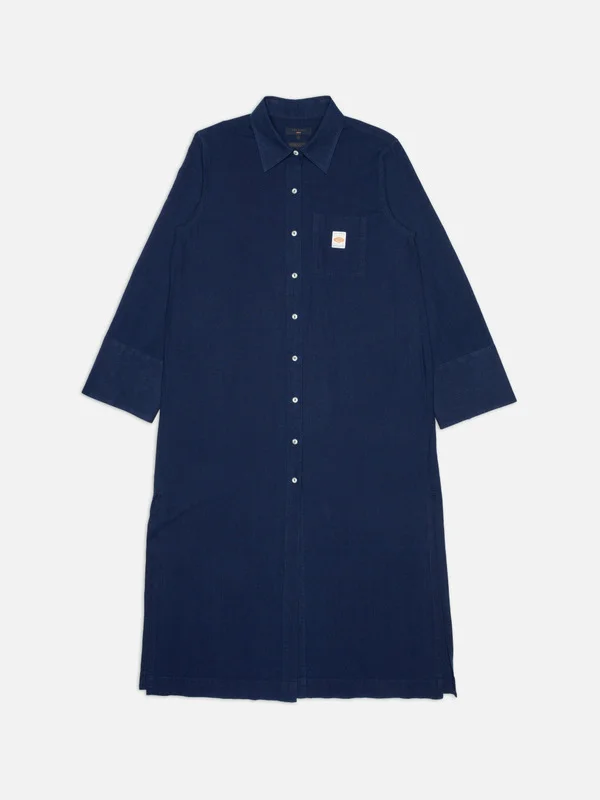 Nila Shirt Dress Indigo Blue - 1