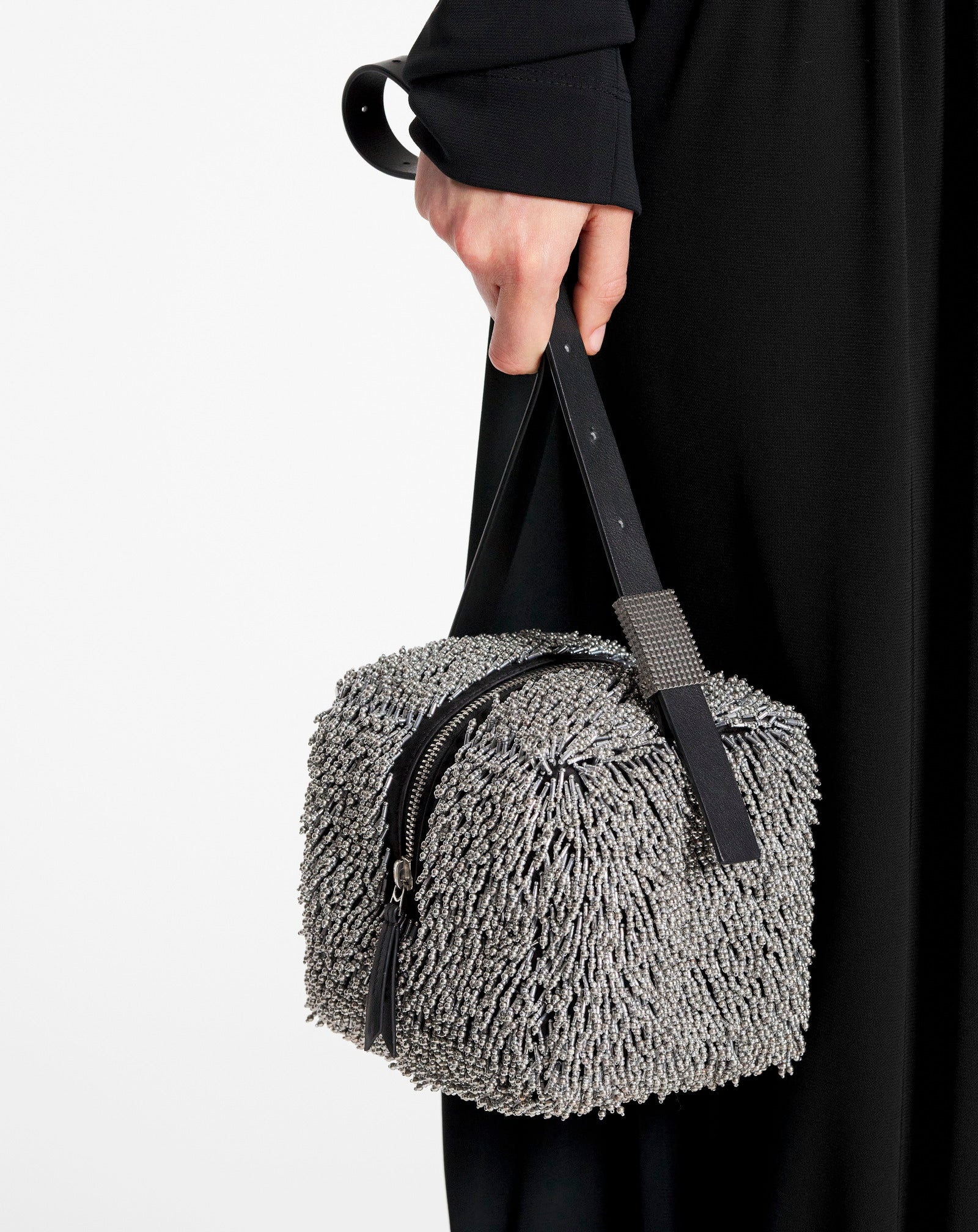 TEMPO BY LANVIN EMBROIDERED LEATHER BAG - 2