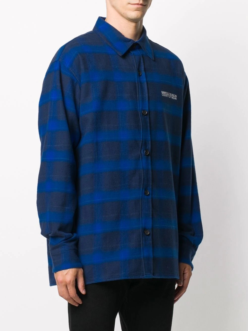 Tiger check-pattern shirt - 4