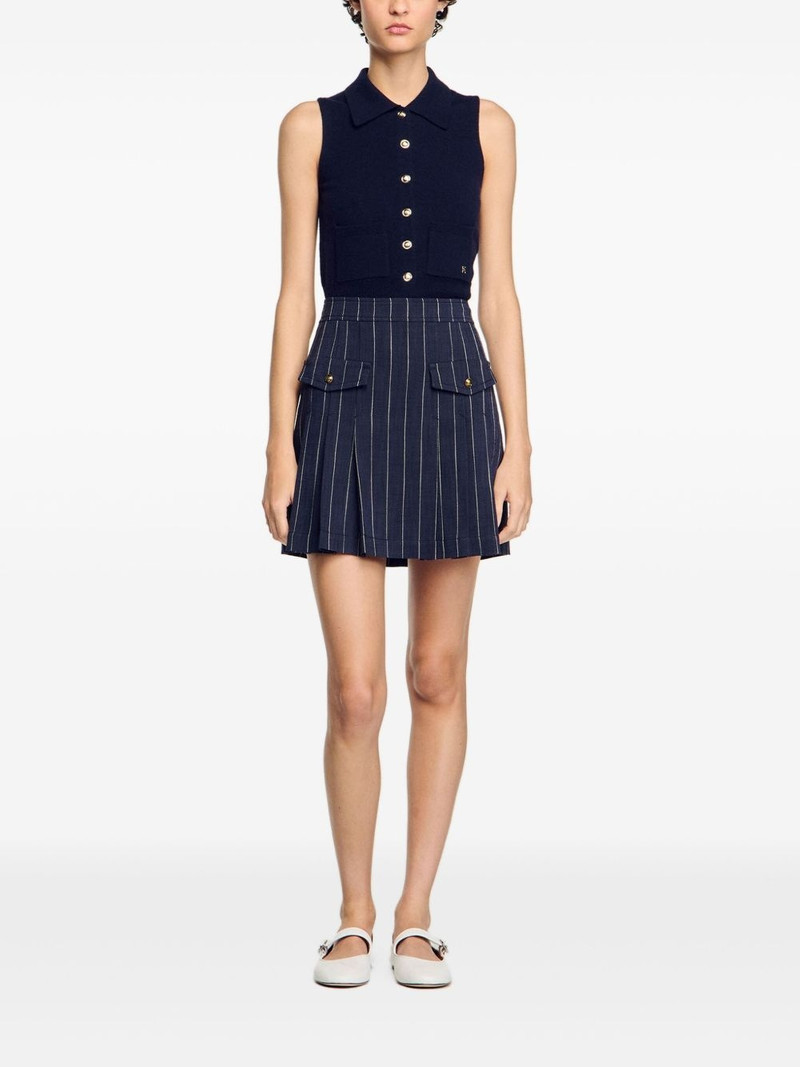 Sandro striped mini skirt outlook