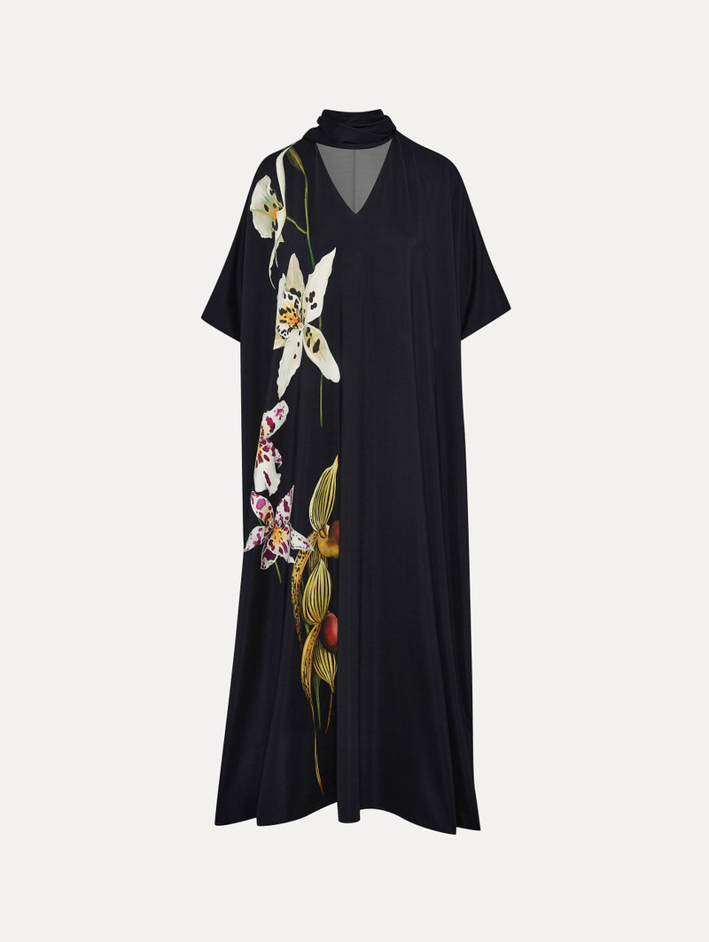 ORCHID JERSEY CAFTAN 1