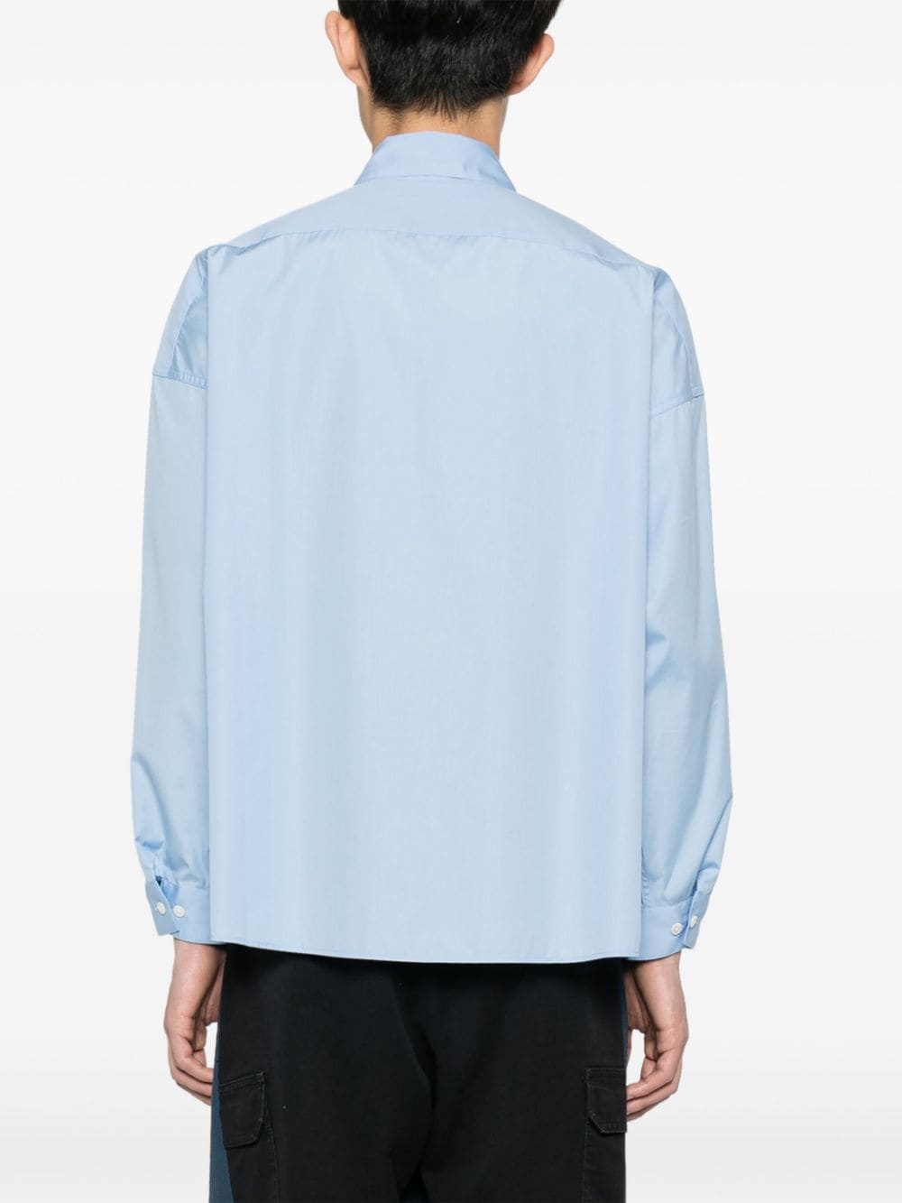 logo-print cotton shirt - 4