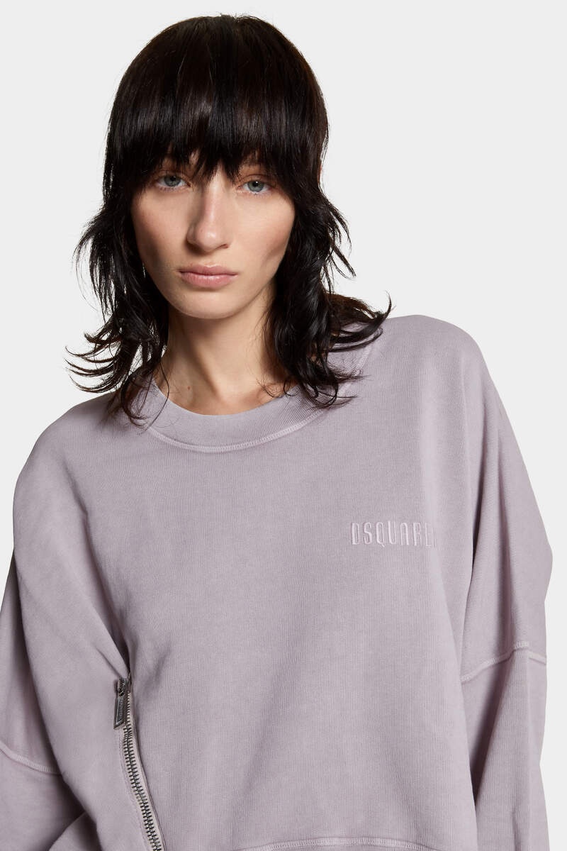 FADE DYED ONION CROPPED SWEATSHIRT - 5