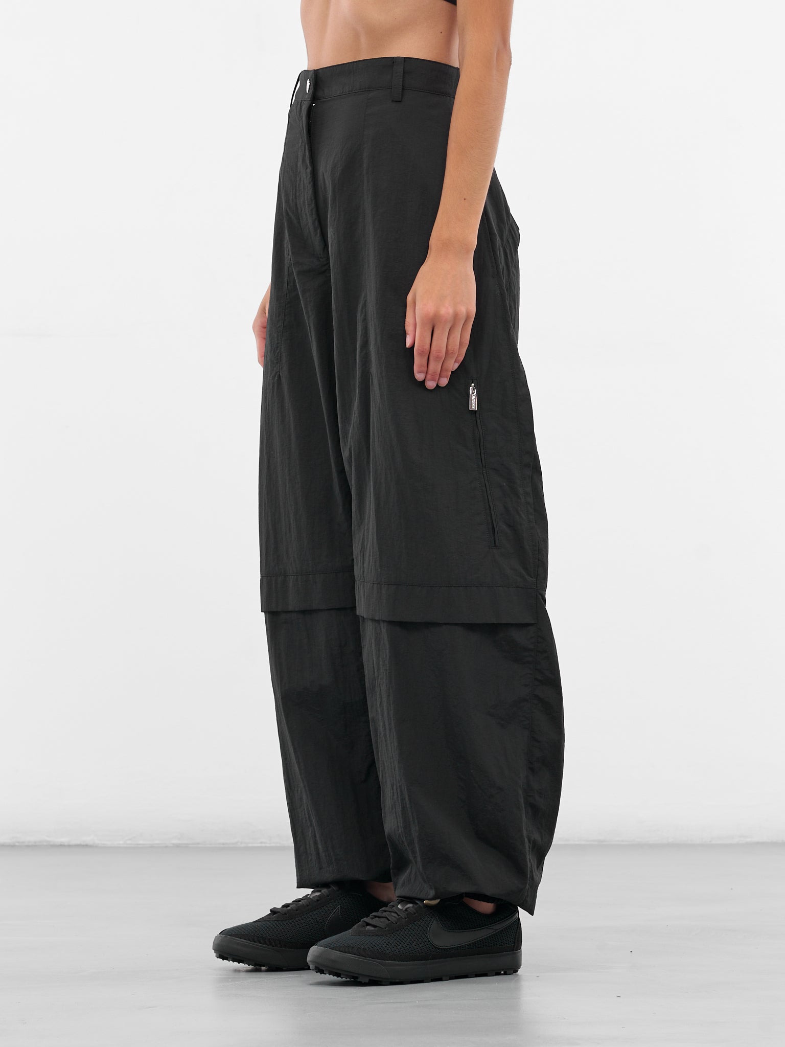 Black Ovalo Baggy Cargo Pants - 2