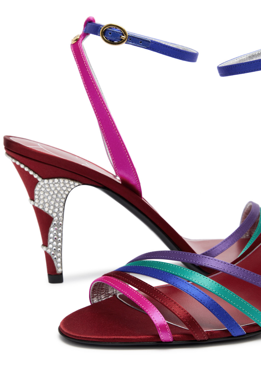 Valentino Ladycrush 85 Satin Sandals - 3