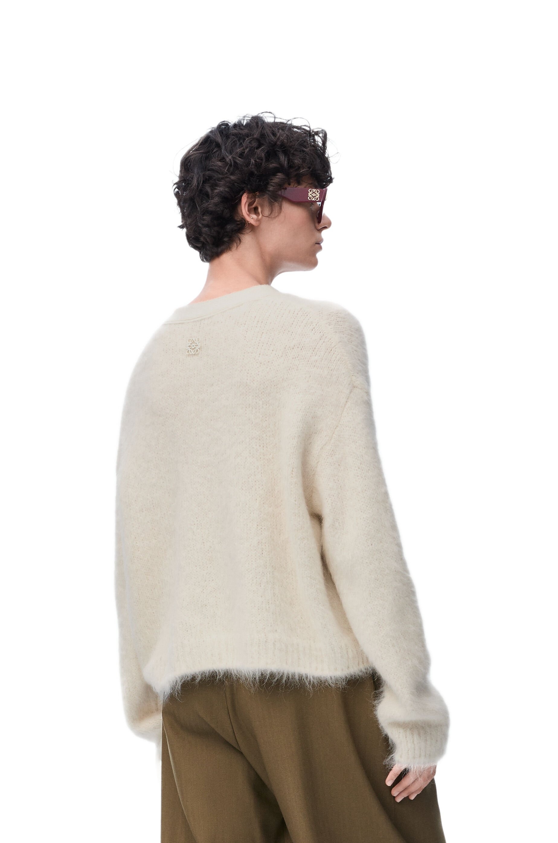 Cardigan in alpaca and wool blend - 4