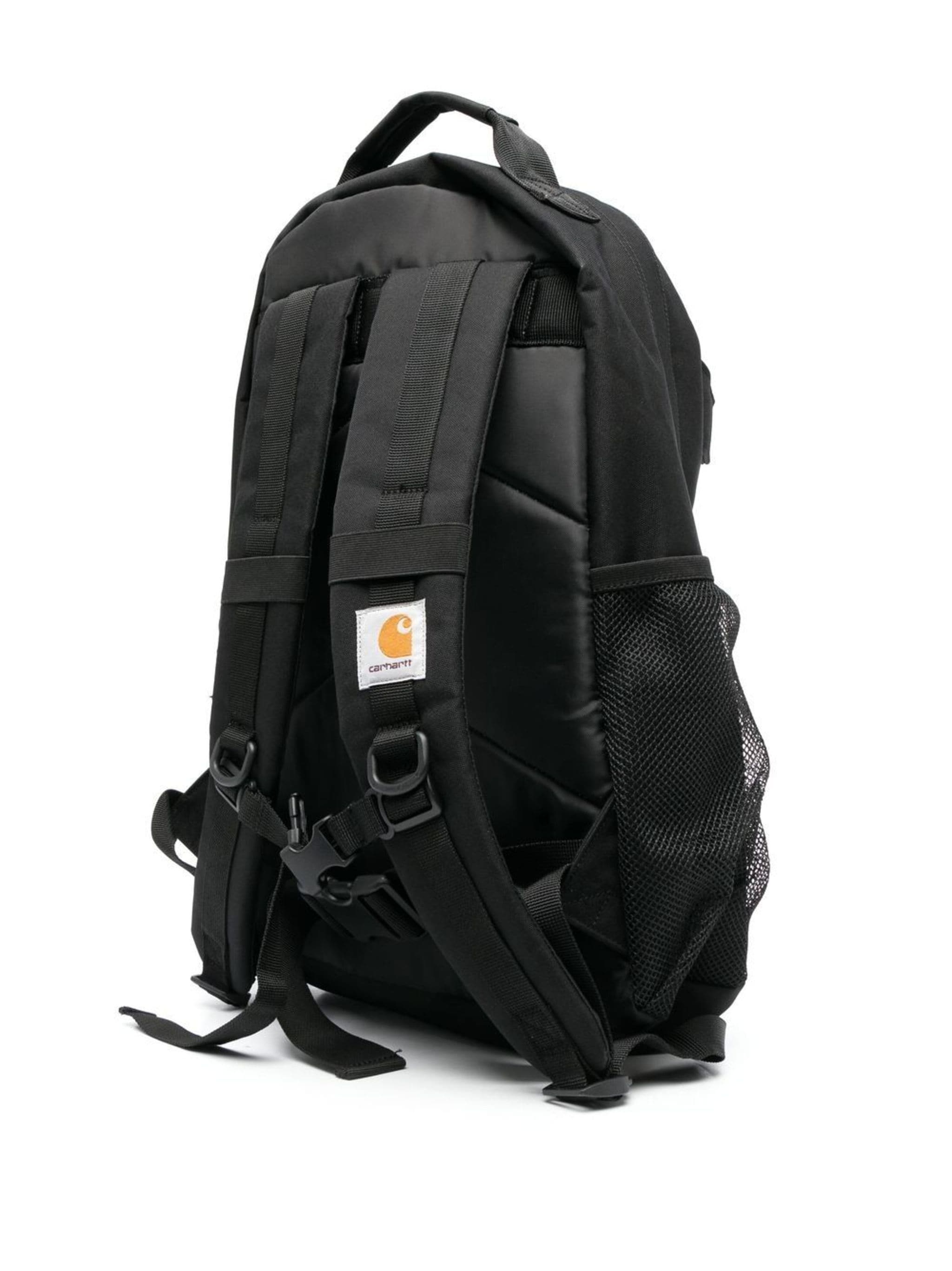 logo-patch zip-up backpack - 3