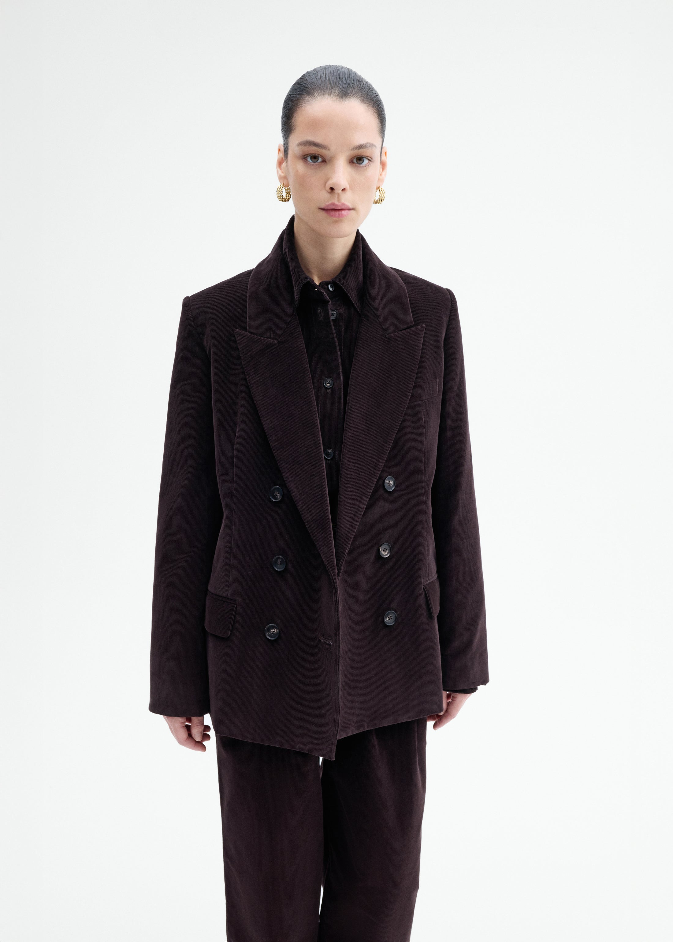 Corduroy Tuxedo Blazer - 3