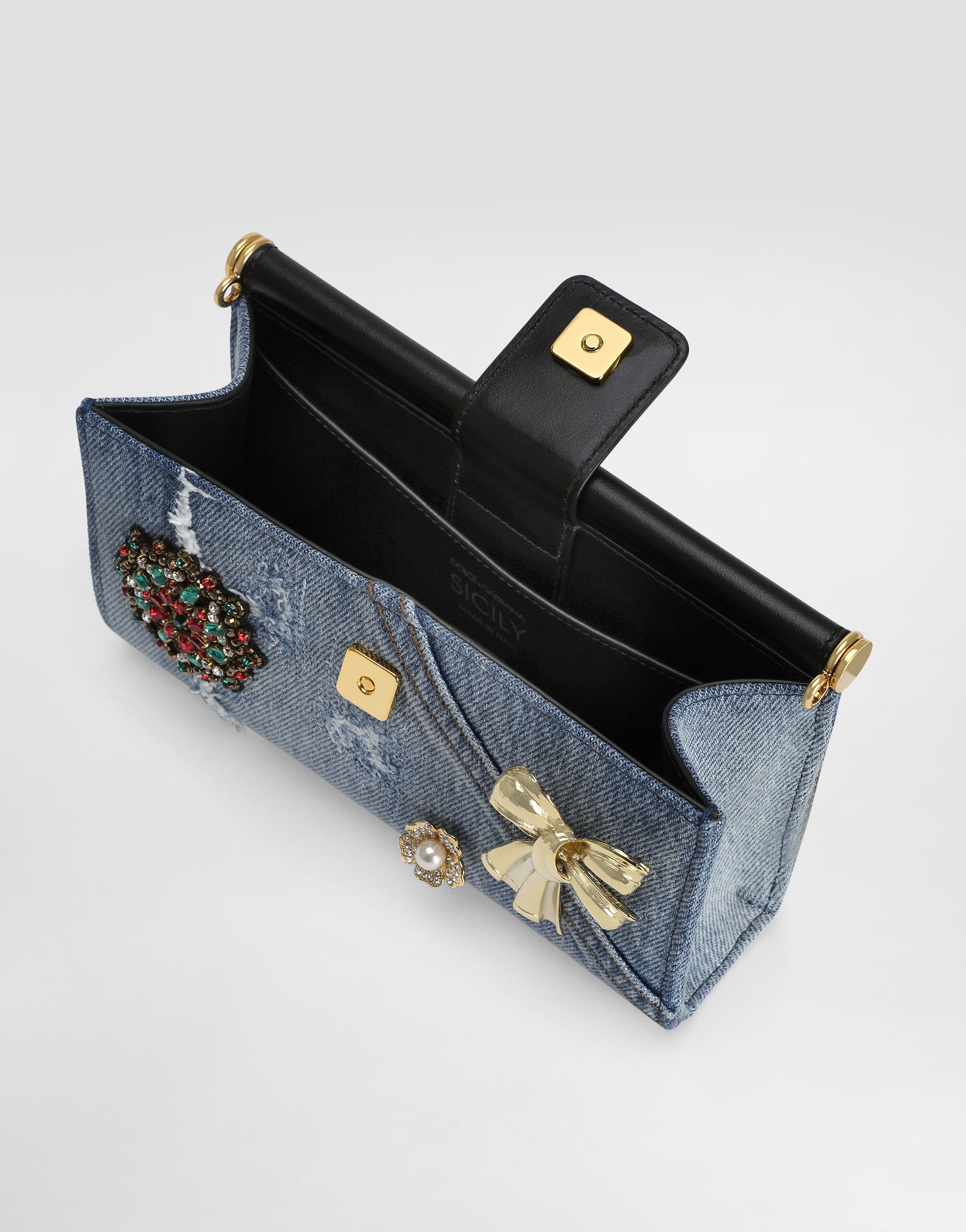 Sicily denim phone bag - 5