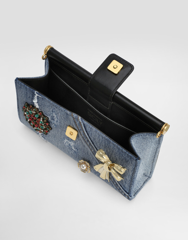 Sicily denim phone bag 5