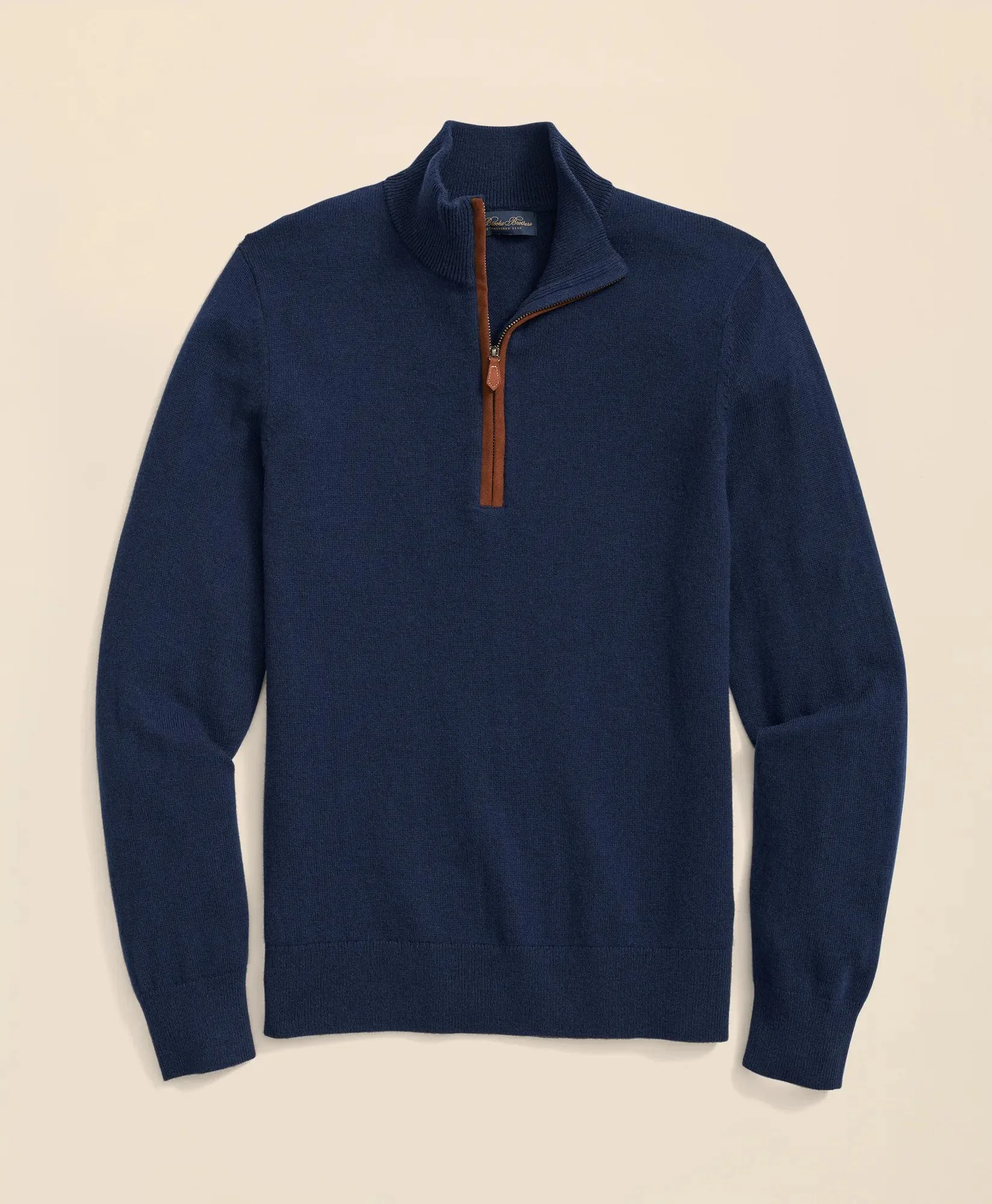 3-Ply Cashmere Quarter-Zip Sweater - 1