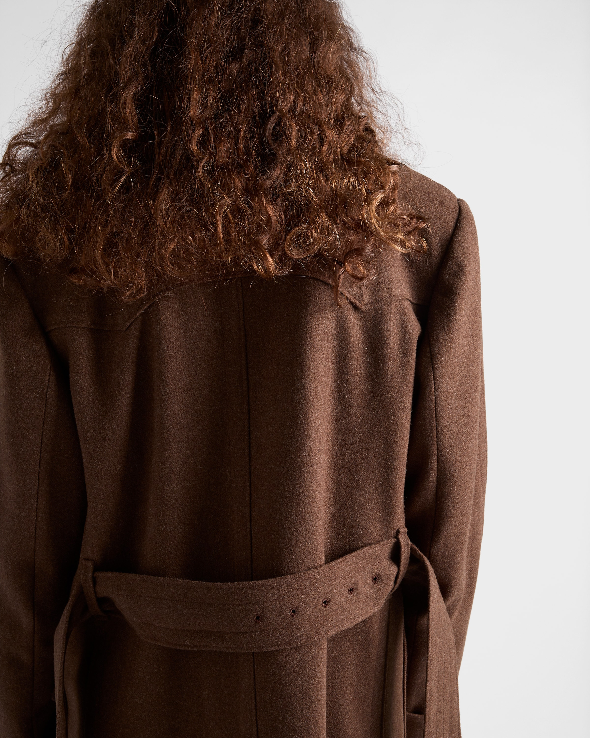 Double-breasted wool coat - 7