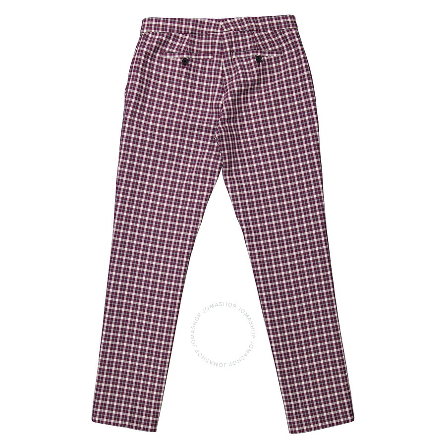 Burberry Hanover Straight-fit Check Cotton Tailored Trousers - 2