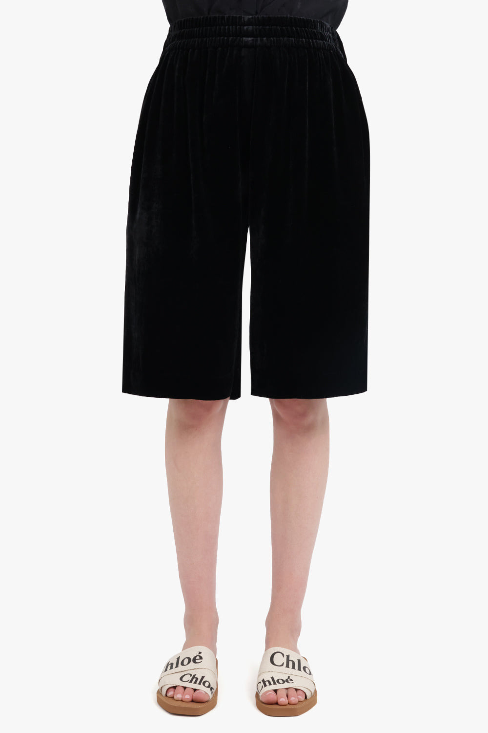 VELVET LONG SHORT | BLACK - 3