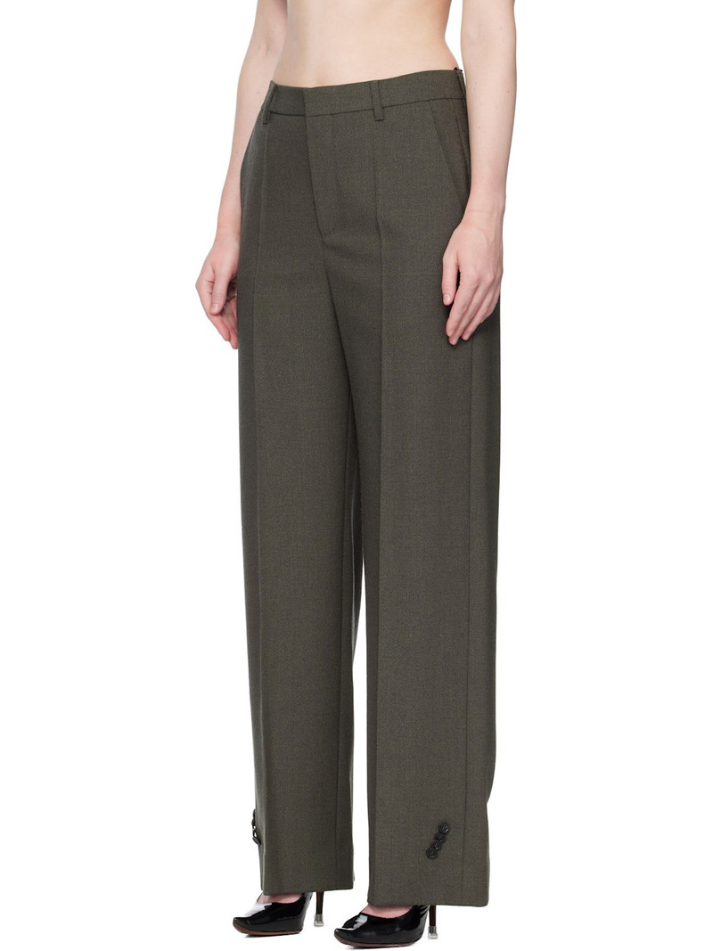 Jean Paul Gaultier Taupe 'The Button-Hole' Trousers outlook