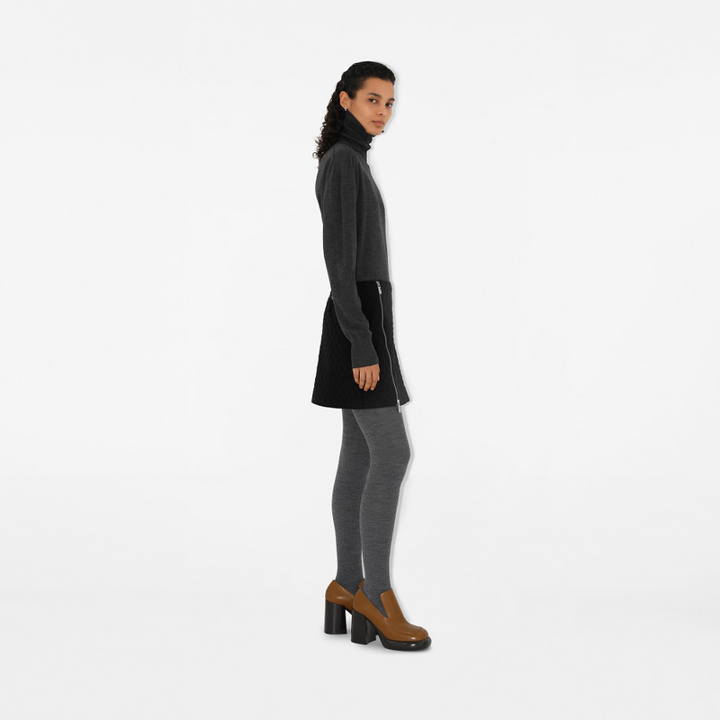 Burberry Leather Wedge Loafers outlook