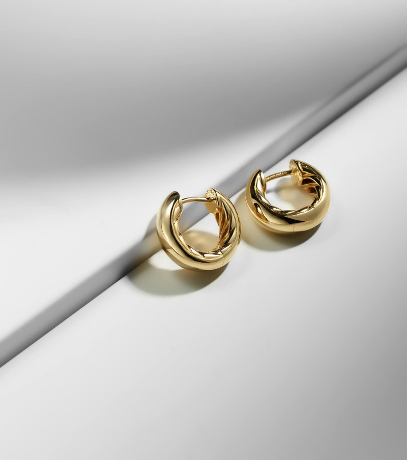 DY Mercer® Micro 18kt gold hoop earrings 5