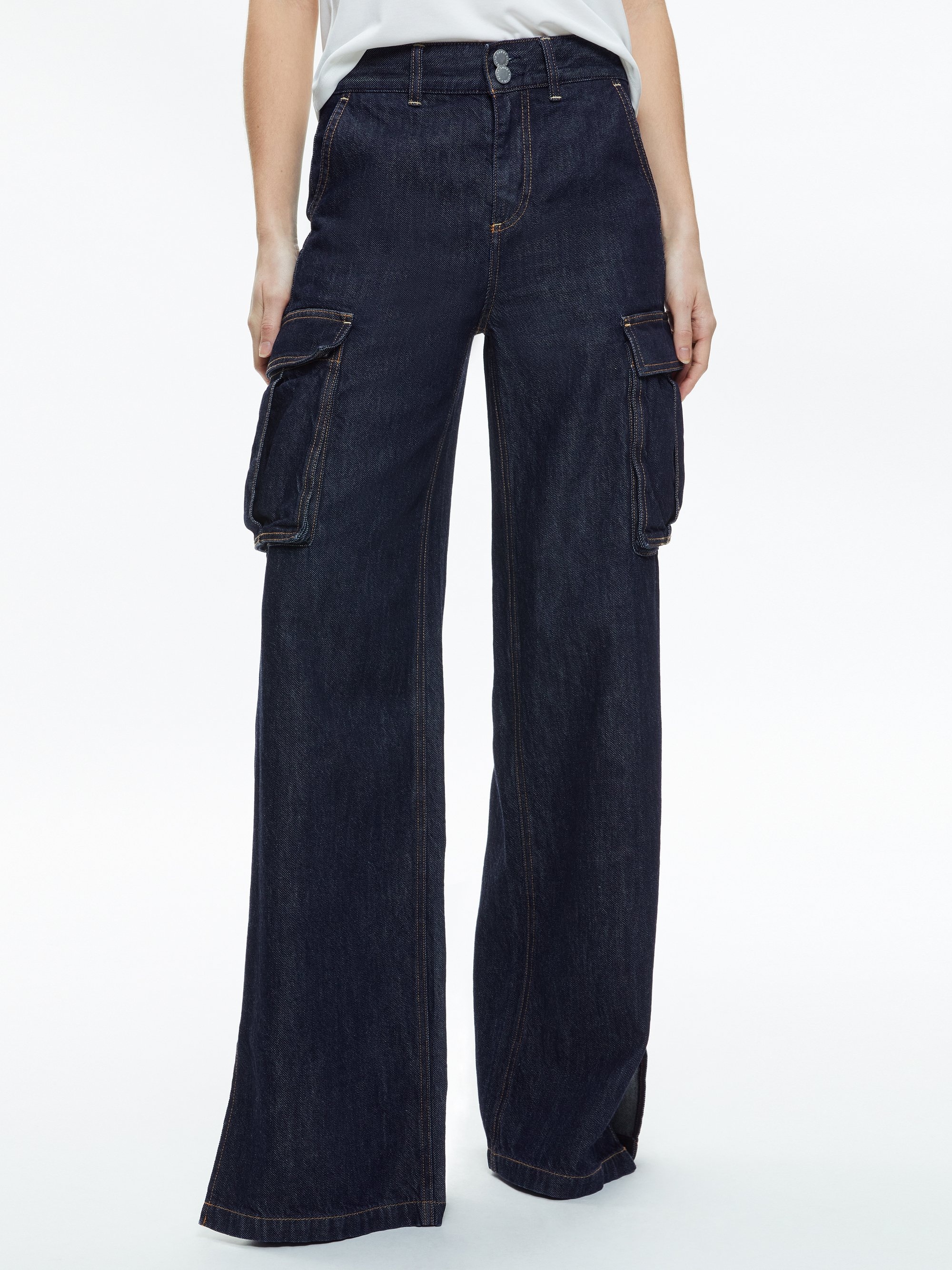 KAL BAGGY CARGO SIDE SLIT JEAN - 1