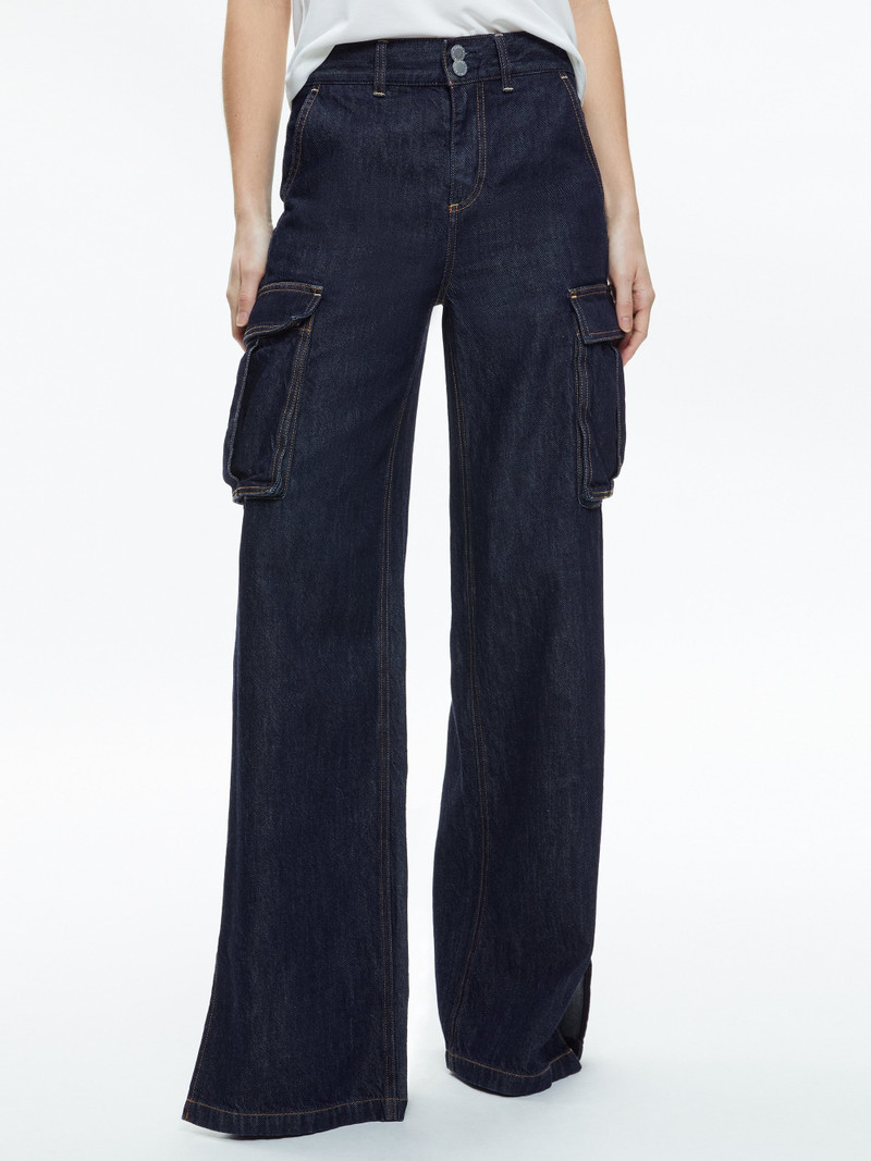 KAL BAGGY CARGO SIDE SLIT JEAN 1