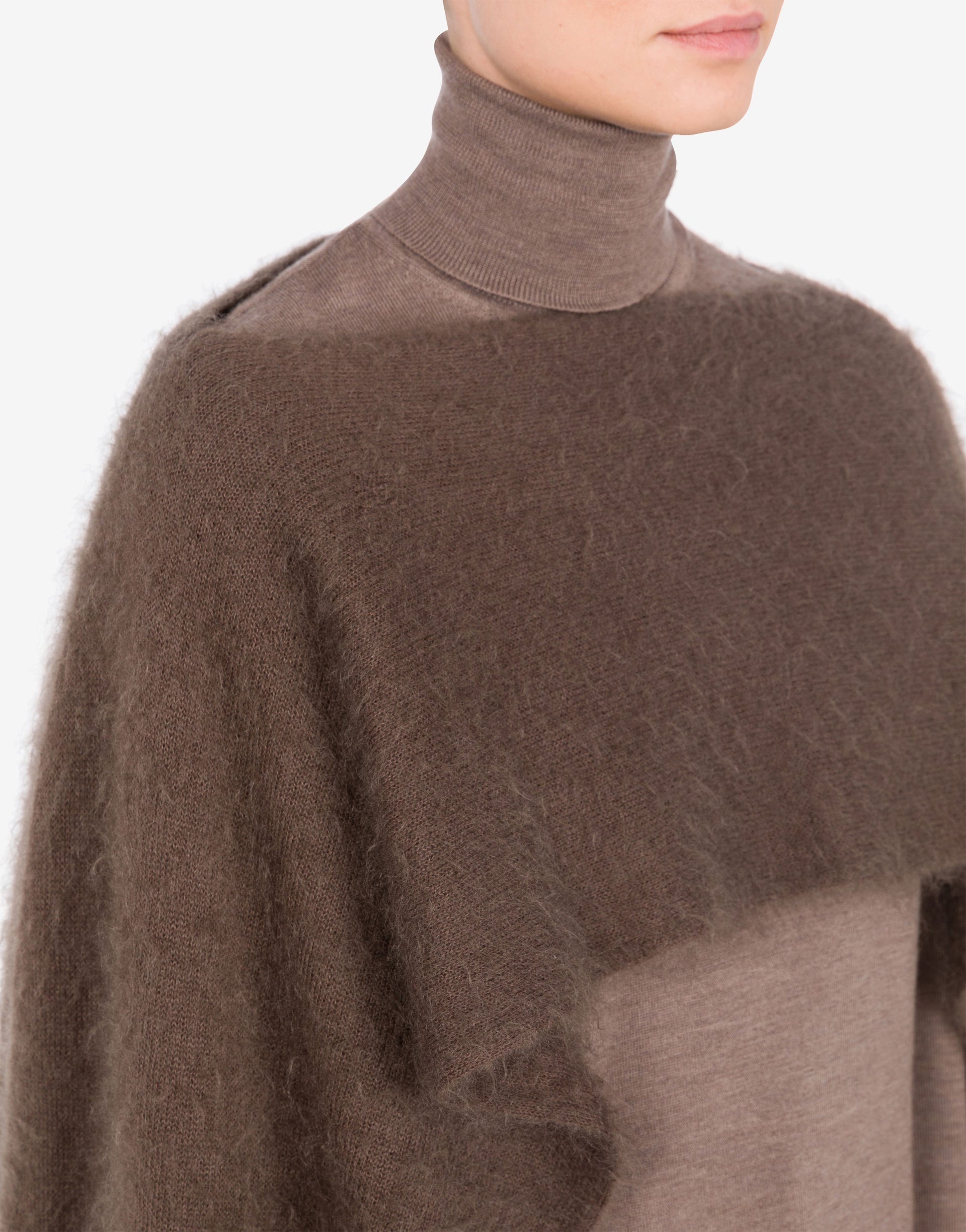 CLOAK IN BRUSHED MOHAIR - 3