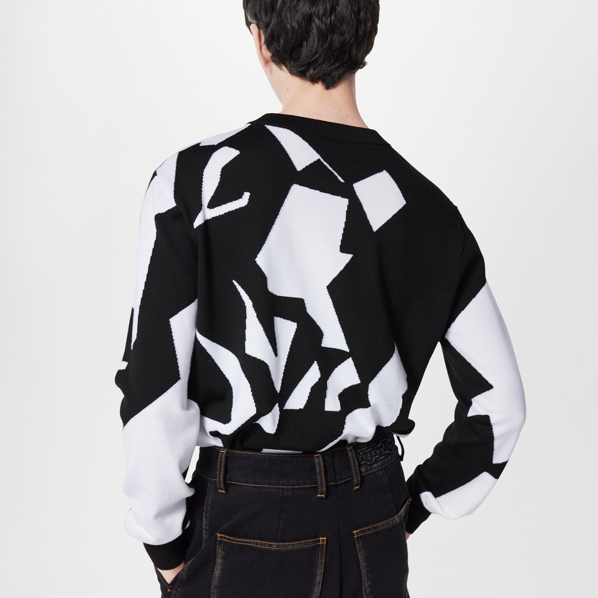 LV Abstract Houndstooth Crewneck - 5