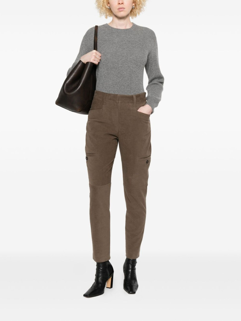 Brunello Cucinelli zip-hem trousers outlook