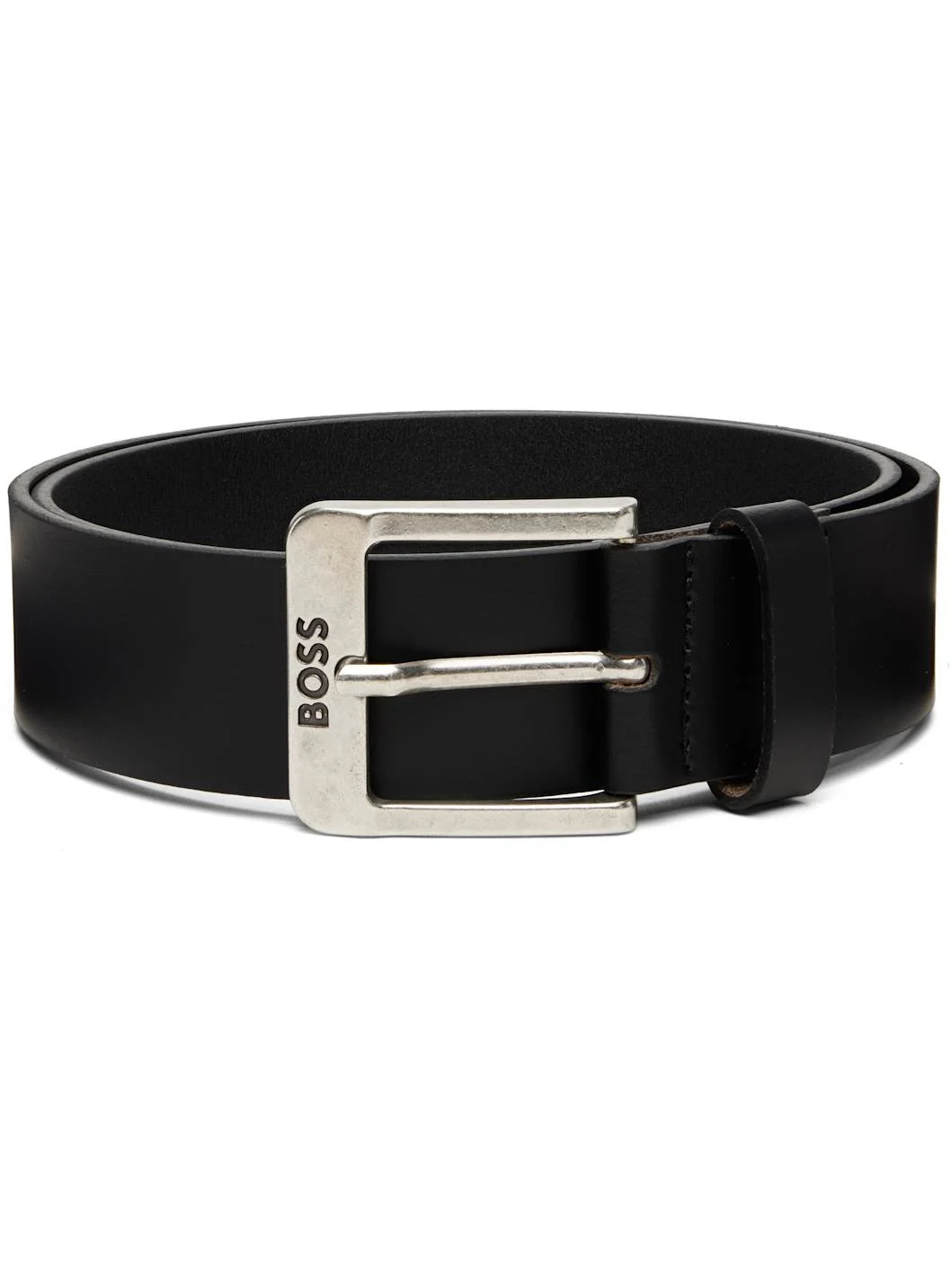 Black Leather Belt - 1