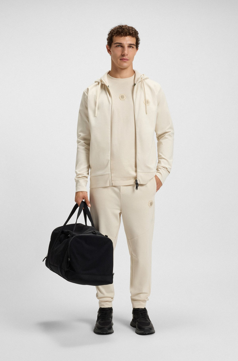BOSS RELAXED-FIT HOODIE WITH DOUBLE B MONOGRAM outlook