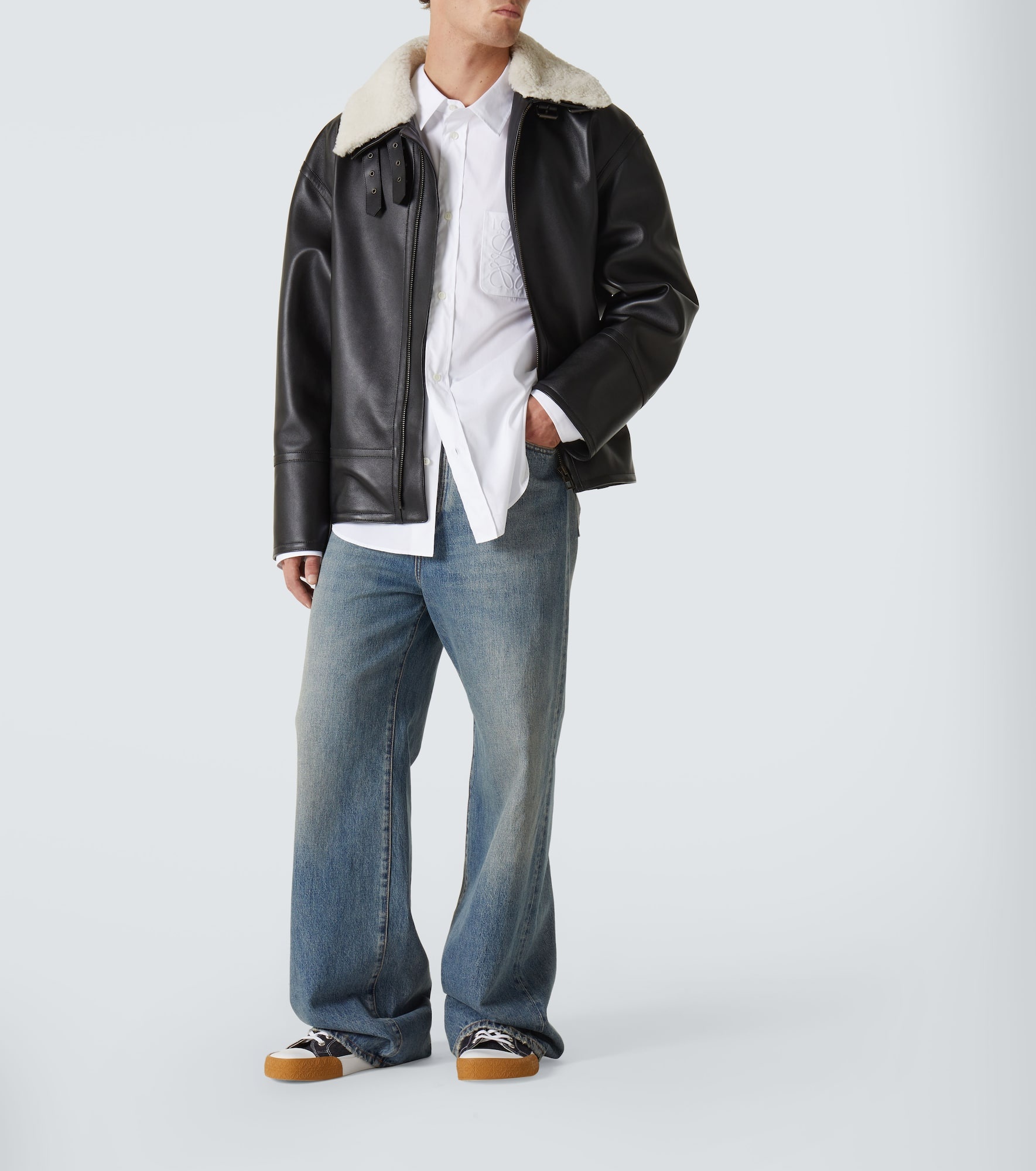 Anagram cotton poplin shirt - 2