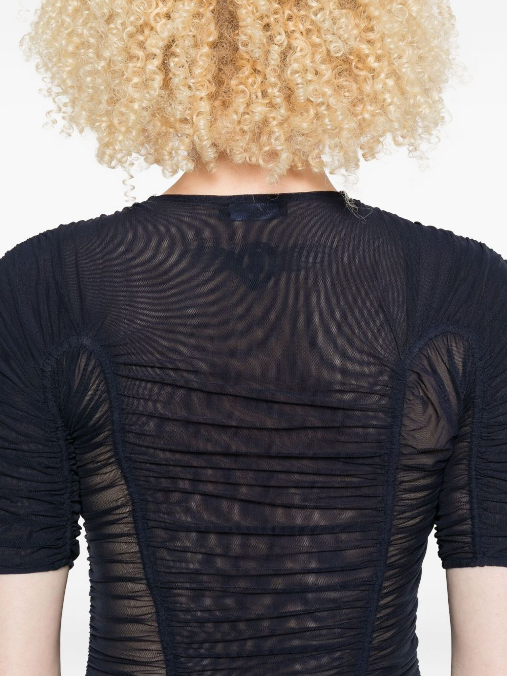 mesh short-sleeves top - 5