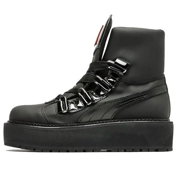(WMNS) PUMA Fenty x Sneaker Boot 'Black' 363040-01 - 1