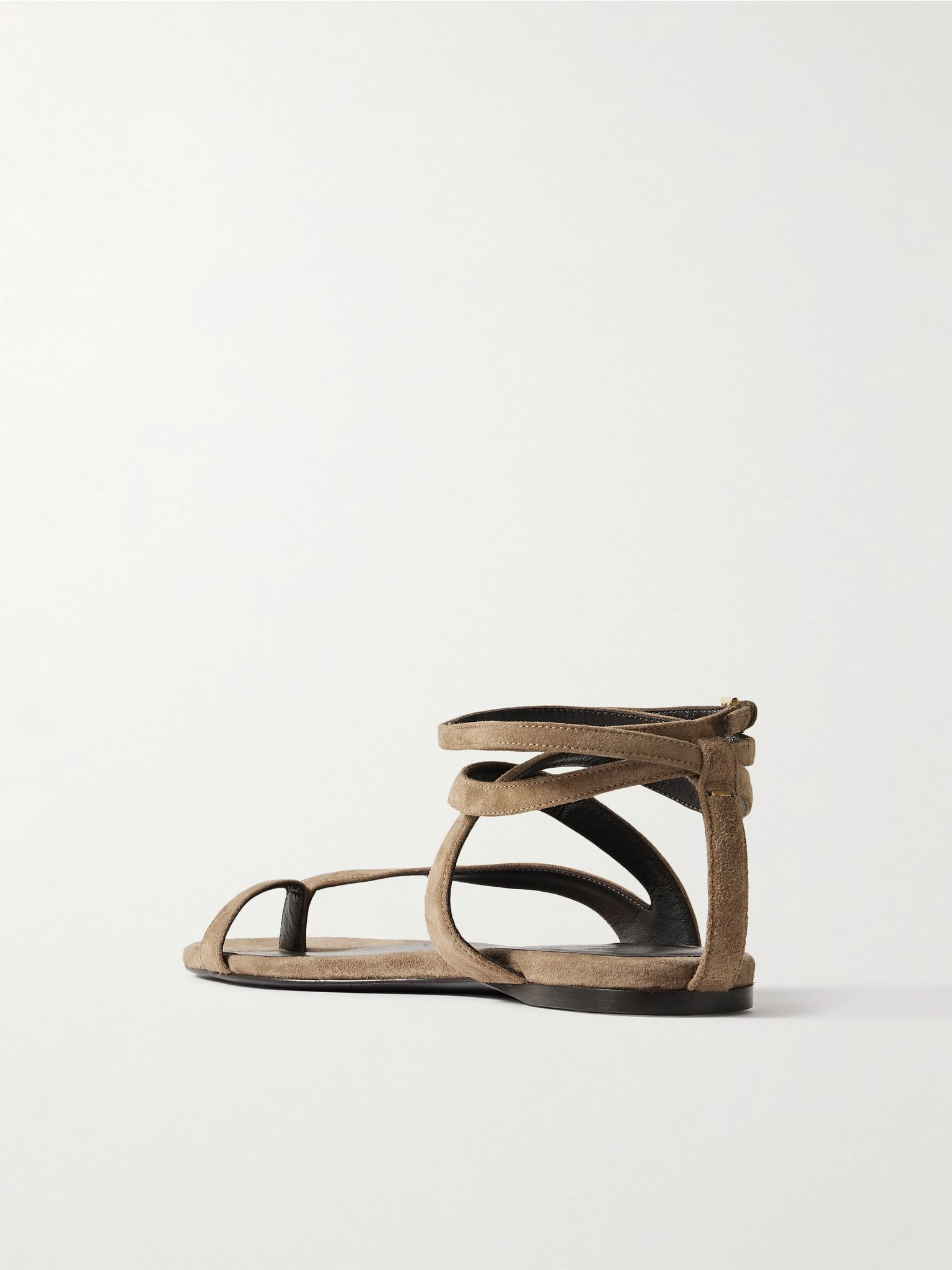 Aimee suede sandals Taupe - 3