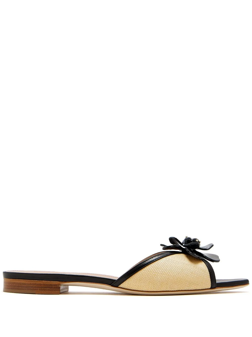 floral-appliqué slides - 1