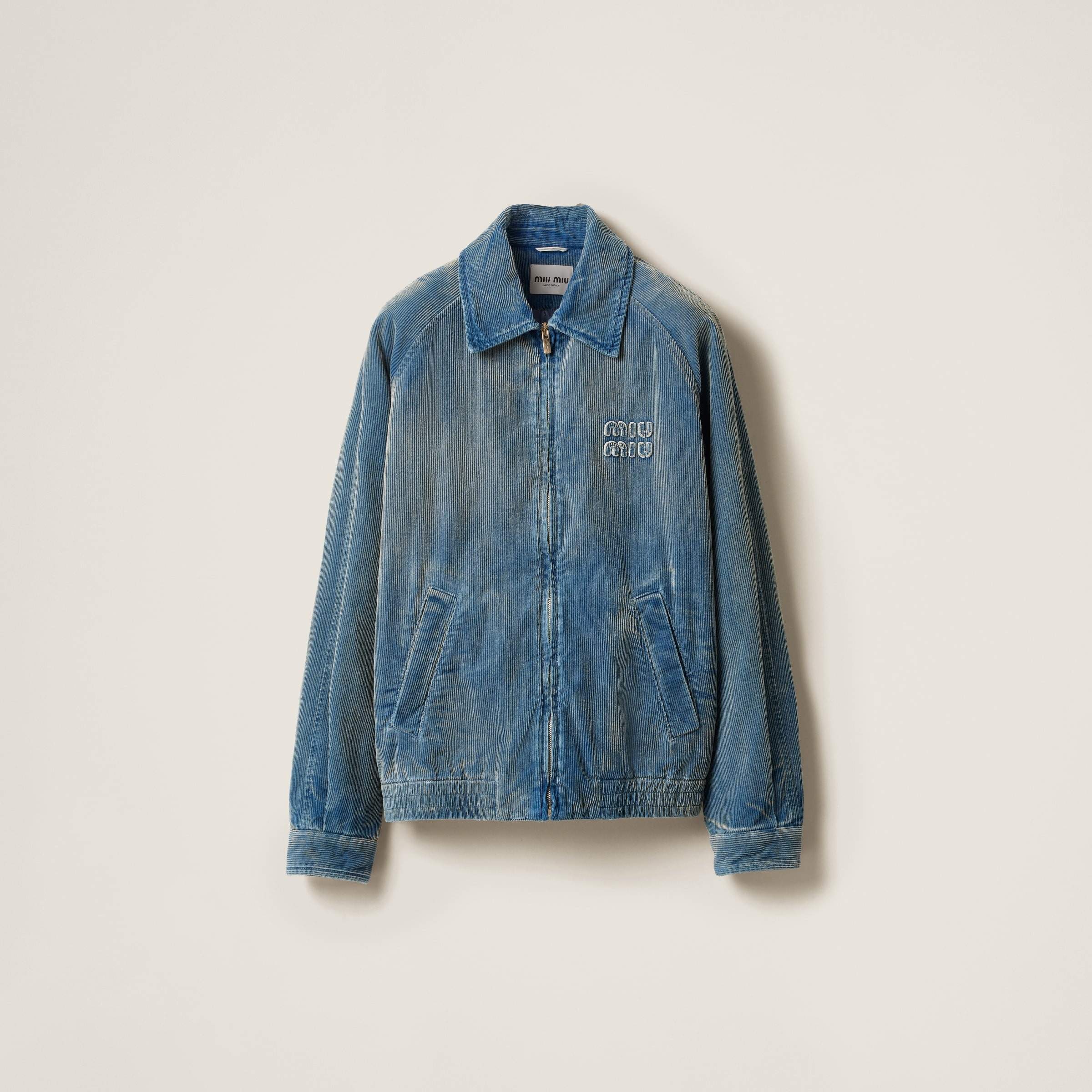 Miu Miu Washed corduroy blouson jacket | REVERSIBLE