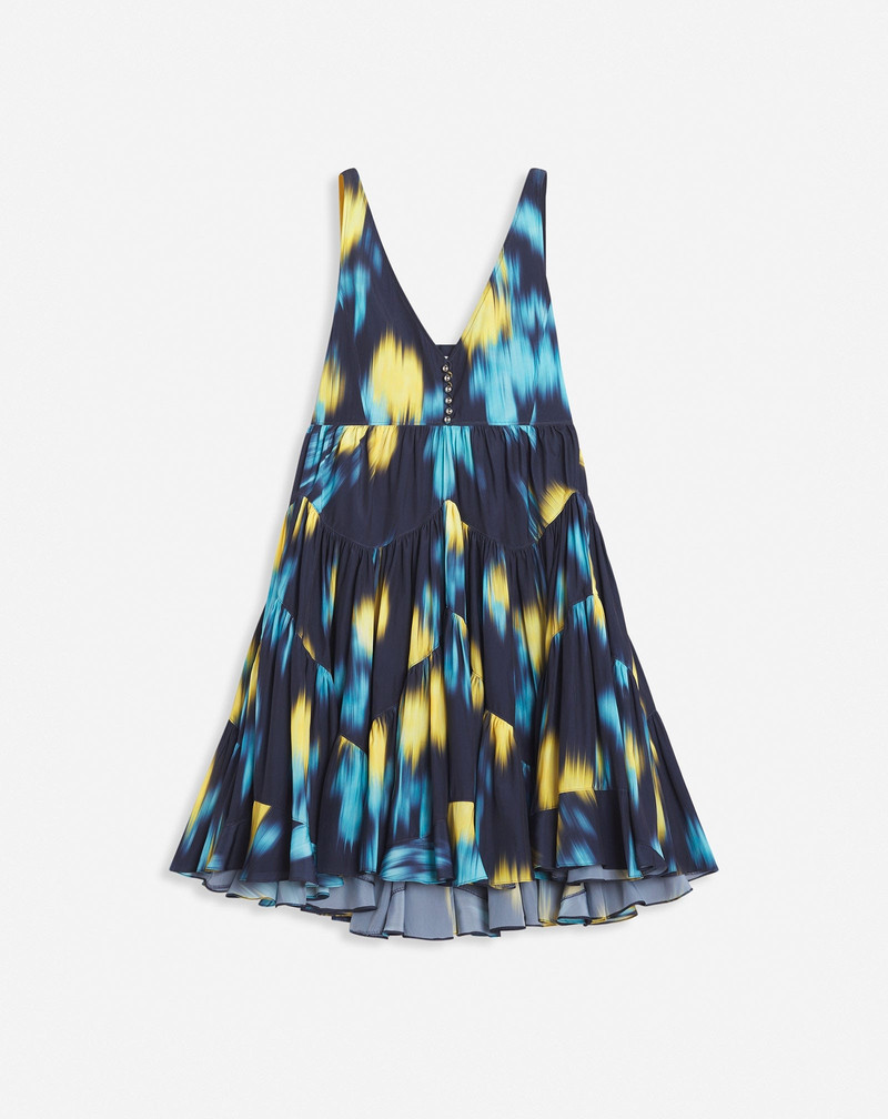 SHORT PRINTED SLEEVELESS DRESS - 1
