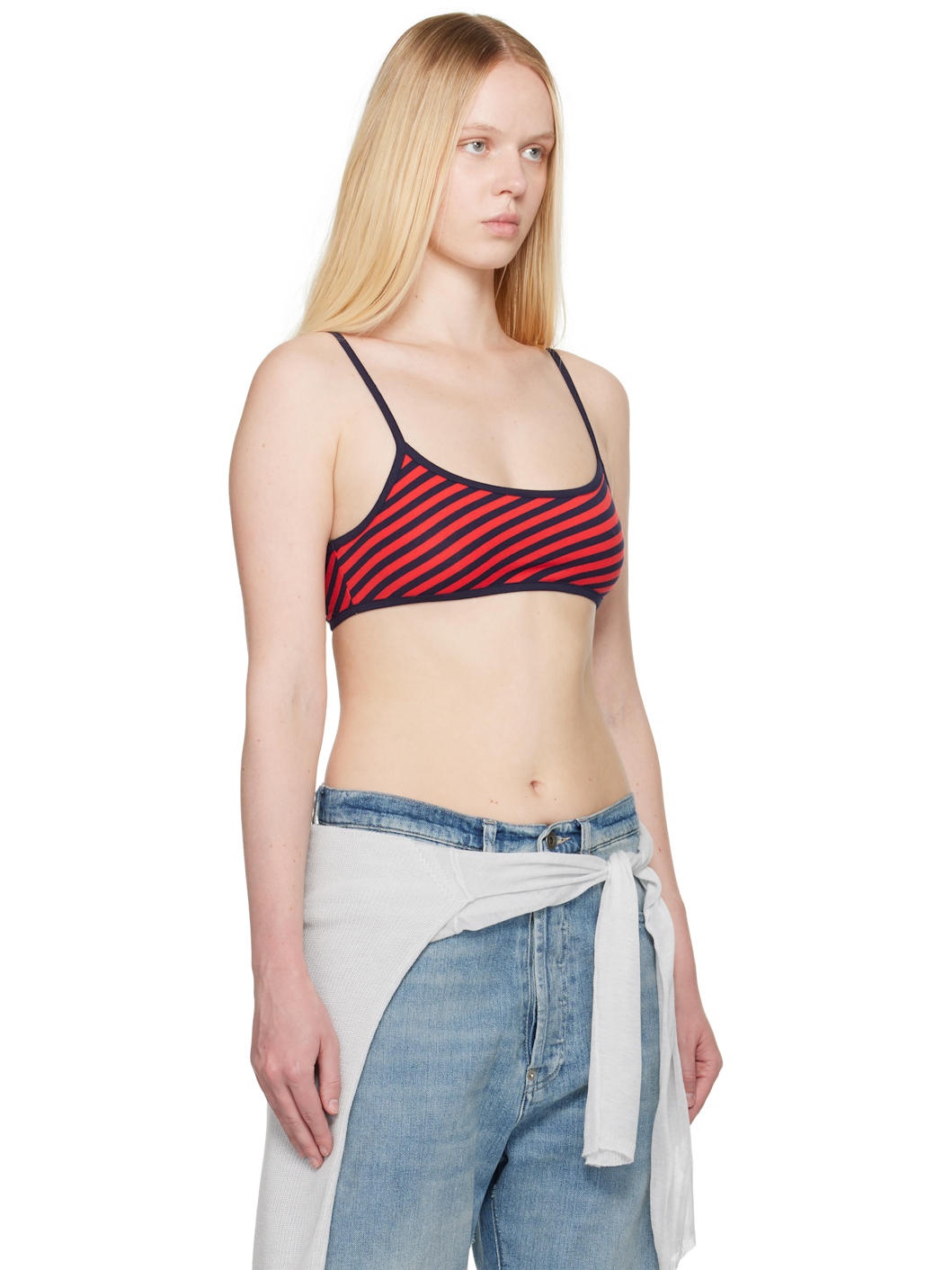 Red & Navy Chee Bralette Top - 2
